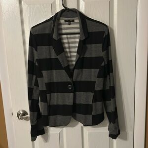 Casual striped blazer